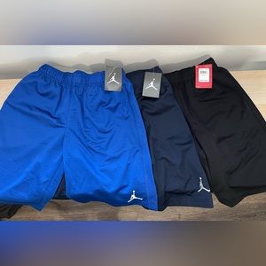 Jordan Boys Shorts Size Medium (3 pairs blue, black and navy) $45.00 DEAL!